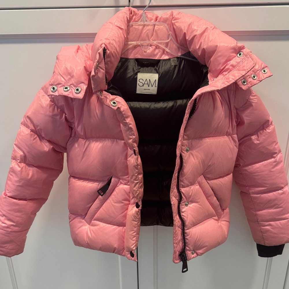 SAM. Kids Bubblegum Pink Puffer Coat